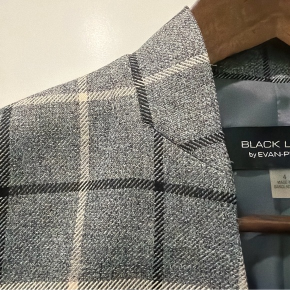 Evan Picone Gray Plaid Women's Blazer - Picture 3 of 8